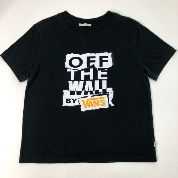 Vans Tops - Vans Off The Wall Black Tee Size L